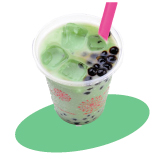 タピオカ抹茶ミルク
